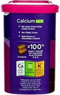 Viactiv Max Formula Calcium +Vitamin D3 Supplement For Bone Health Milk Chocolate 100 Soft Chews - 6 Pack