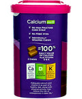 Viactiv Max Formula Calcium +Vitamin D3 Supplement for Bone Health Milk Chocolate 100 Soft Chews 6 Pack