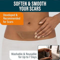 Nuvadermis Extra Long Silicone Scar Sheets With Scar Gel Reusable Medical Grade Sheets For C-Section, Tummy Tuck, Keloid, And Surgical Scars