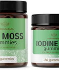 Herbamama Sea Moss And Iodine Kit - Bundle Of Sea Moss With Bladderwrack & Potassium Iodine Gummies - Vegan Non-Gmo Gelatin- - 2 Pack