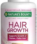 NatureS Bounty Hair Growth Supplement 1 Per Day Clinically Shown To Support Thicker Fuller Hair With Biotin Silicon and Arginine 90 Capsules