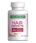 Nature's Bounty Hair Growth Supplement 1 Per Day Clinically Shown To Support Thicker Fuller Hair With Biotin Silicon & Arginine 90 Capsules