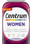 Centrum Multivitamin For Women, Multivitamin/Multimineral Supplement With Iron, Vitamin D3, B Vitamins And Antioxidant Vitamins C And E, Gluten Free, Non-Gmo Ingredients - 250 Count