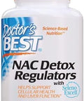 Doctor'S Best Nac Detox Regulators With Seleno Excell Nongmo Vegetarian Gluten&Soy 180 Veggie Caps 180Count
