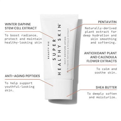 Beauty Pie Super Healthy Skin Daily Moisture Lotion, 200 ml (6.7 fl oz) Lightweight, Fragrance Hydrating Cream with Hyaluronic Acid, Peptides & Vitamin E for Soft, Youthful Skin