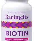 Barimelts Biotin 5000Mcg, 90 Fast-Dissolving Tablets (3-Month Supply), Sugar- Bariatric Vitamins For Women, Natural Strawberry FlavorÃƒÂ¢Ã¢â€šÂ¬Ã¢â‚¬Â¹