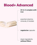 Micro Ingredients Blood Advanced Iron Supplement 240 Veggie Capsules 14-In-1 Iron Bisglycinate With Folate Vitamins B C Chelated Iron Complex With Botanical Blend Non-Gmo