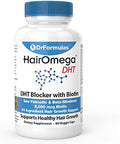 Drformulas Hairomega Dht Blocker Biotin 5000 Mcg Vitamins For Hair Growth Supplement Hair Loss Pills For Women And Men, 30 Day Supply