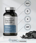 Horbaach Magnesium Glycinate 1330mg 250 Capsules Buffered with Chelated Minerals 240 mg per Serving NonGMO Gluten Free Supplement