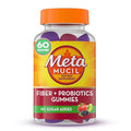 Metamucil Metamucil Fiber Plus Probiotics For Digestive Health Strawberry Kiwi Blackberry 60 Count