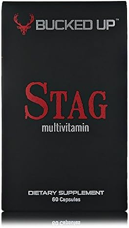 Bucked Up Stag Multivitamin - Men - Full Spectrum Vitamin Formula - Vitality Immunity And Muscle Function (60 Capsules)