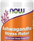 Now Foods Supplements Ashwagandha Stress Relief Mood And Sleep Support With Clinically Studied Lactium Promotes Relaxation And Restful Sleep 60 Veg Capsules