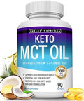 Toplux Keto Mct Oil Capsules 3000Mg Natural Pure Coconut Oil Extract Pills Source Of Energy Easy To Digest For Men Women 90 Softgels Supplement