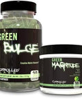 Controlled Labs Bundle: Green Magnitude Sour Apple (30 Svgs) + Green Bulge (30 Svgs) " Creatine Support For Strength Stamina & Recovery