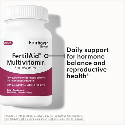 Fairhaven Health Female Fertility Supplement Starter Pack Fertilaid For Women Ovaboost And Fertilecm Combo Capsules