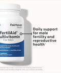Fairhaven Health Fertilaid For Men Fertility Supplements For Men Two Month Supply Count Motility Support Preconception For Him Male Fertility Support Includes Lcarnitine Zinc 2 Bottles