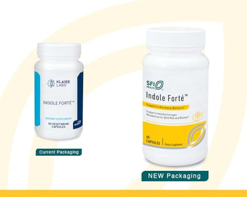 Klaire Labs Sfi Health Indole Fort - Estrogen Supplement For Women & Men With Diindolylmethane & Indole-3-Carbinol - Indole & Dim Supplement To Promote Healthy Estrogen Metabolism (60 Capsules)