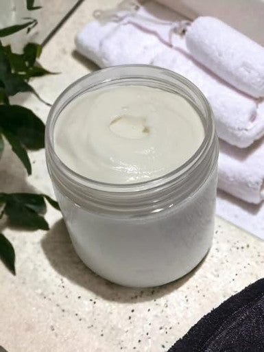 Beef Tallow & Magnesium Body Butter - Grass Fed And Finished Beef Tallow Magnesium Cream- Handmade Moisturizer For Cracked, Dry, Itchy Skin- Eczema Cream- Diaper Rash (Oatmeal & Honey)