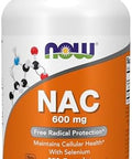 Now Supplements, Nac (N-Acetyl Cysteine) 600 Mg With Selenium, 250 Veg Capsules