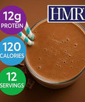 HMR 120 Chocolate & Mocha Shake Meal Replacement Powder | 12g Protein per Serving | Low Calorie Nutritional Drink for Healthy Weight Loss | 12 Servings Each | Delicious Chocolate & Mocha Flavors