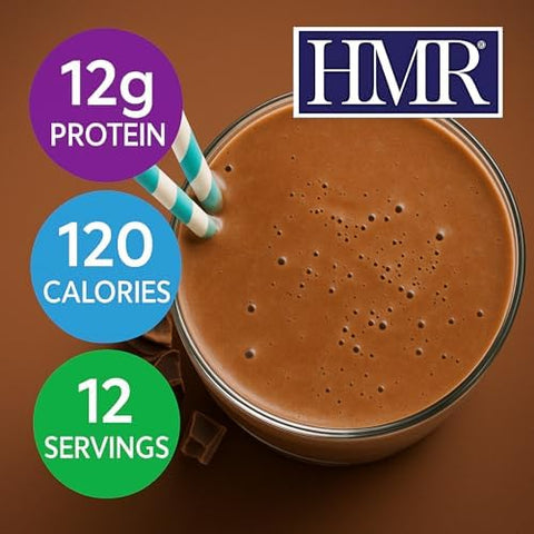 HMR 120 Chocolate & Mocha Shake Meal Replacement Powder | 12g Protein per Serving | Low Calorie Nutritional Drink for Healthy Weight Loss | 12 Servings Each | Delicious Chocolate & Mocha Flavors