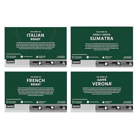 Starbucks K-Cup Coffee Pods, Dark Roast Hot or Iced Coffee, Variety Pack, 96 Keurig Pods