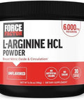 Force Factor L Arginine Hcl Larginine Supplement To Boost Nitric Oxide For Better Circulation Blood Flow And Muscle Pumps L Arginine Powder 6000Mg Unflavored 30 Servings