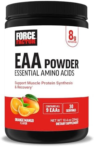 Force Factor Essential Amino Acids Full Spectrum Eaas Amino Acids Powder Amino Acids Supplement For Women And Men To Support Healthy Muscle And Workout Recovery Cherry Limeade 30 Servings