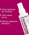 Betteryou Menopause Body Spray - Magnesium Chloride Spray For Menopause Relief - With Ylang Ylang And Clary Sage - Muscle And Sleep Support 3.38 Oz