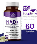Mila Miamor Nad+ For Cellular Energy & Anti Aging Supplement Boost Focus Vitality 60 Capsules