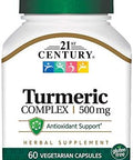 21St Century Turmeric Complex 500 Mg 60 Vegetarian Capsules Pack Of 4
