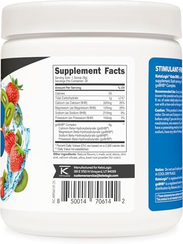 Ketologic Keto Bhb (Patriot Pop Flavor) 30 Servings Exogenous Ketone Supplement With Gobhb Betahydroxybutyrate Salts