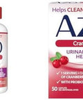 Azo Cranberry Urinary Tract Health 100 Softgels & 50 Caplets 1 Serving = 1 Glass Cranberry Juice Sugar Pacran