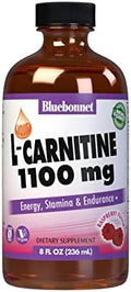 Bluebonnet Liquid Lcarnitine 1100 Mg Raspberry 8 Fluid Ounce