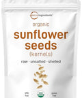 Organic Sunflower Seeds, 4lbs | Raw, Unsalted, & Shelled ÃƒÆ’Ã†â€™Ãƒâ€šÃ‚Â¢ÃƒÆ’Ã‚Â¢ÃƒÂ¢Ã¢â€šÂ¬Ã…Â¡Ãƒâ€šÃ‚Â¬ÃƒÆ’Ã‚Â¢ÃƒÂ¢Ã¢â‚¬Å¡Ã‚Â¬Ãƒâ€¦Ã¢â‚¬Å“ Whole Kernels | Low Carb Snack | Great for Baking, Smoothies, & Salad Toppings | Non-GMO, Vegan, Plant Based