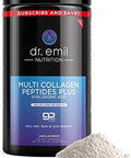 Dr. Emil Nutrition Multi Collagen Peptides Powder 20G Of Unflavored Hydrolyzed Collagen Protein Powder With Hyaluronic Acid For Hair Skin Nails And Joints 15 Servings