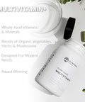 Nutritional Roots Multivitamin+ AwardWinning PlantBased (Vegan) Multivitamin Organic Vegetables and Herbs Fermented Vitamins Probiotics Doctor's Choice 45 Servings