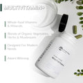 Nutritional Roots Multivitamin+ AwardWinning PlantBased (Vegan) Multivitamin Organic Vegetables and Herbs Fermented Vitamins Probiotics Doctor's Choice 45 Servings