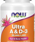 Now Foods Supplements Vitamin A & D3 25000/1000 Iu Eye Health Essential Nutrition 100 Softgels