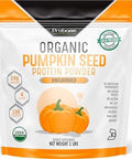 Pumpkin Seed Protein Powder, Unsweetened Plant-Based Pumpkin Protein Powder, Ideal For Post-Activity Support, Pumpkin Powder Is Rich In Omega 3, 6, 9 1 Lb, Cold Pressed