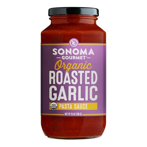 Sonoma Gourmet Pasta Sauce Variety Pack | 6 Flavors: Lemon Herb Ricotta, Vodka Cream, Kale Pesto, Creamy Tomato Parmesan, Cherry Tomato Basil & Roasted Garlic | No Sugar Added | Non-GMO | 25oz Jars