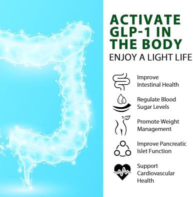 Glp-1 Supplement, Glp-Activate With Cfu Multi-Strain Probiotics + Prebiotics, Energy & Overall Health, Naturally Formulated For Gut, 120 Capsules