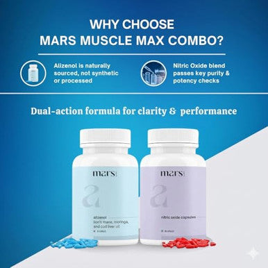 Mars By Ghc Marsby Ghc Muscle Max Combo Nitric Oxide And Alizenol Capsules 120 Capsules