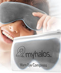 Myhalos ' Heated Eye Mask For Dry Eyes - Steam Warm Compress For Eyes - Remove Styes Chalazion Therapy Warming And Heating Pad Hot Compress - Moist Heat Mask For Blepharitis & Mgd - Fsa Hsa Eligible