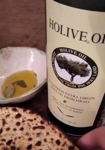 HOLIVE Olive Oil from Israel | Extra Virgin | First Cold Press & Early Harvest | Polyphenol Rich | Premium Low Acidity | Unprocessed EVOO from the Holy Land | Hand Harvest | Kosher 30.4 Fl Oz