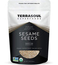Terrasoul Superfoods Organic Unhulled Sesame Seeds 2 Lbs Nutty Crunch for Asian Dishes Baking and Homemade Tahini