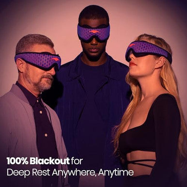 Manta Sleep Manta Pro Sleep Mask - 100% Light Blocking Sleep Mask For Side Sleepers Breathable And Comfortable Spacious & Zero Pressure For Long Lashes Perfect For Sleep/Travel/Nap/Shift Work