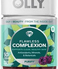 Olly Flawless Complexion Gummy, Clear And Healthy Skin Support, Vitamins E, A, Zinc, Chewable Supplement, Berry - 50 Count (Pack Of 1)