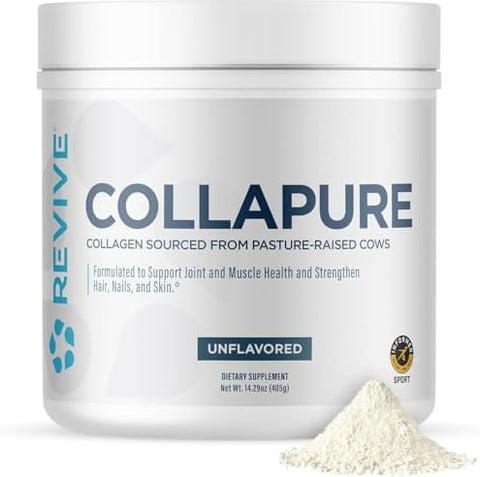 Revive Md Collapure Collagen Peptides Powder For Women & Men Unflavored - Type I & Type Iii Grass-Fed Collagen Supplements For Hair Skin Nails Bones & Joint Health - No Fillers - 30 Servings