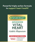 Nature'S Bounty Nature S Bounty Advanced Vital Heart With Coq10 Magnesium Antioxidant Supports Healthy Blood Pressure Cholesterol Circulation Triple Action Formula Coq10 Magnesium Supplement 60 Softgels
